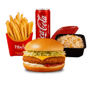 CHICKEN CHEESE BURGER MENU